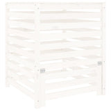 ZNTS Composter White 82.5x82.5x99.5 cm Solid Wood Pine 823816