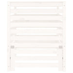 ZNTS Composter White 82.5x82.5x99.5 cm Solid Wood Pine 823816