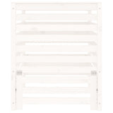 ZNTS Composter White 82.5x82.5x99.5 cm Solid Wood Pine 823816