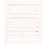 ZNTS Composter White 82.5x82.5x99.5 cm Solid Wood Pine 823816