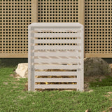 ZNTS Composter White 82.5x82.5x99.5 cm Solid Wood Pine 823816