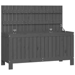 ZNTS Garden Storage Box Grey 115x49x60 cm Solid Wood Pine 823838