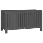 ZNTS Garden Storage Box Grey 115x49x60 cm Solid Wood Pine 823838