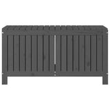 ZNTS Garden Storage Box Grey 115x49x60 cm Solid Wood Pine 823838