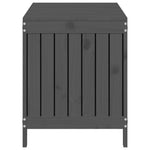 ZNTS Garden Storage Box Grey 115x49x60 cm Solid Wood Pine 823838