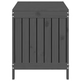 ZNTS Garden Storage Box Grey 115x49x60 cm Solid Wood Pine 823838