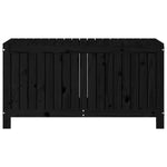 ZNTS Garden Storage Box Black 121x55x64 cm Solid Wood Pine 823847
