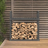 ZNTS Firewood Rack Grey 110x35x108.5 cm Solid Wood Pine 823859