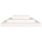 ZNTS Planter White 110x110x27 cm Solid Wood Pine 823872