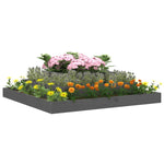 ZNTS Planter Grey 110x110x27 cm Solid Wood Pine 823873