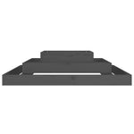 ZNTS Planter Grey 110x110x27 cm Solid Wood Pine 823873