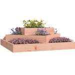 ZNTS Planter 83x83x27 cm Solid Wood Douglas 823883