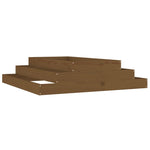 ZNTS Planter Honey Brown 110x110x27 cm Solid Wood Pine 823902