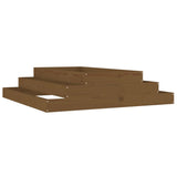 ZNTS Planter Honey Brown 110x110x27 cm Solid Wood Pine 823902