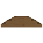 ZNTS Planter Honey Brown 110x110x27 cm Solid Wood Pine 823902