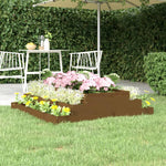 ZNTS Planter Honey Brown 110x110x27 cm Solid Wood Pine 823902