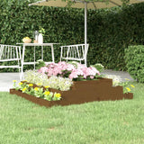 ZNTS Planter Honey Brown 110x110x27 cm Solid Wood Pine 823902