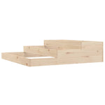 ZNTS Planter 107x107x27 cm Solid Wood Pine 823913