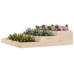 ZNTS Planter 107x107x27 cm Solid Wood Pine 823913