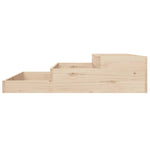 ZNTS Planter 107x107x27 cm Solid Wood Pine 823913