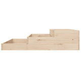 ZNTS Planter 107x107x27 cm Solid Wood Pine 823913