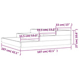 ZNTS Planter 107x107x27 cm Solid Wood Pine 823913
