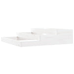 ZNTS Planter White 107x107x27 cm Solid Wood Pine 823914