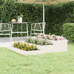 ZNTS Planter White 107x107x27 cm Solid Wood Pine 823914