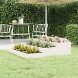 ZNTS Planter White 107x107x27 cm Solid Wood Pine 823914