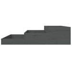 ZNTS Planter Grey 107x107x27 cm Solid Wood Pine 823915