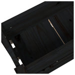 ZNTS Planter Black 77x25x66 cm Solid Wood Pine 823945
