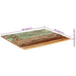 ZNTS Table Top 80x70x cm Solid Wood Reclaimed 351562