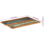 ZNTS Table Top 90x60x cm Solid Wood Reclaimed 351568