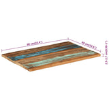 ZNTS Table Top 90x60x cm Solid Wood Reclaimed 351568