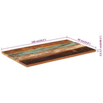 ZNTS Table Top 100x60x cm Solid Wood Reclaimed 351569