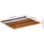 ZNTS Table Top 80x70x cm Solid Wood Reclaimed 351573