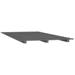 ZNTS Bed Frame without Mattress Grey 90x200 cm Solid Wood Pine 824550