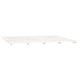 ZNTS Bed Frame without Mattress White 200x200 cm Solid Wood Pine 824559