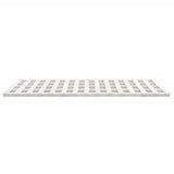 ZNTS Bed Frame without Mattress White 200x200 cm Solid Wood Pine 824559