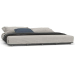 ZNTS Bed Frame without Mattress Grey 200x200 cm Solid Wood Pine 824560