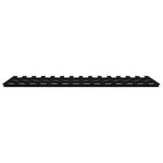 ZNTS Bed Frame without Mattress Black 140x190 cm Solid Wood Pine 824607
