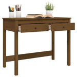 ZNTS Desk with Drawers Honey Brown 100x50x78 cm Solid Wood Pine 824646