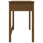 ZNTS Desk with Drawers Honey Brown 100x50x78 cm Solid Wood Pine 824646