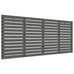 ZNTS Wall Headboard Grey 206x3x91.5 cm Solid Wood Pine 824670