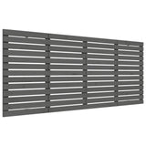 ZNTS Wall Headboard Grey 206x3x91.5 cm Solid Wood Pine 824670