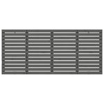 ZNTS Wall Headboard Grey 206x3x91.5 cm Solid Wood Pine 824670