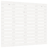 ZNTS Wall Headboard White 126x3x91.5 cm Solid Wood Pine 824679