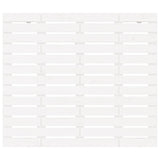 ZNTS Wall Headboard White 126x3x91.5 cm Solid Wood Pine 824679