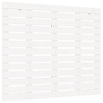 ZNTS Wall Headboard White 146x3x91.5 cm Solid Wood Pine 824684