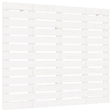 ZNTS Wall Headboard White 146x3x91.5 cm Solid Wood Pine 824684